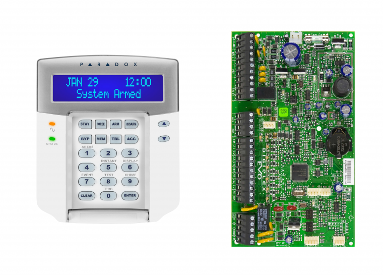 پنل دزد گیر پارادوکس EVO192 با کیپد K641+